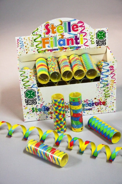 Luftschlangen im Display sortierte Motive Farbe: bunt