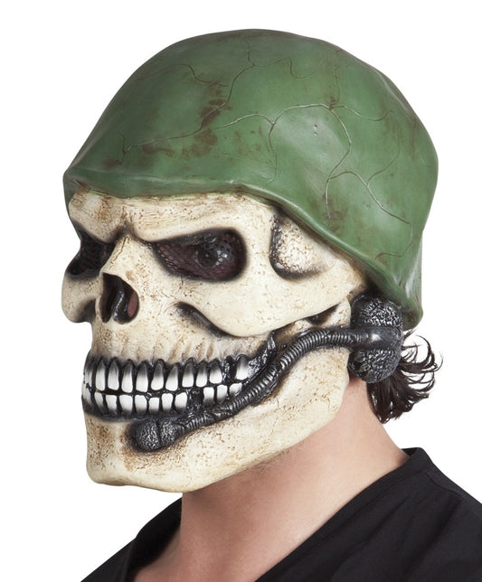 Latex Maske Soldatenschädel - Realistisches Design, Hochwertiges Mater