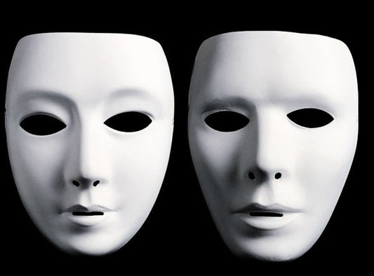 weiße Maske, weiblich