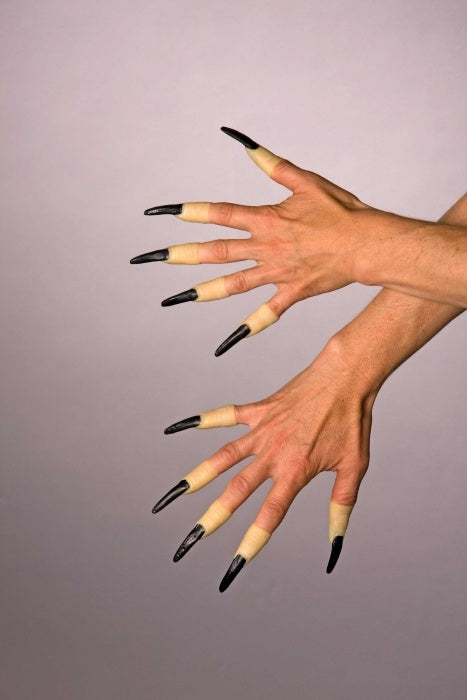 Plastik-Fingernägel, schwarz, zum Aufstecken