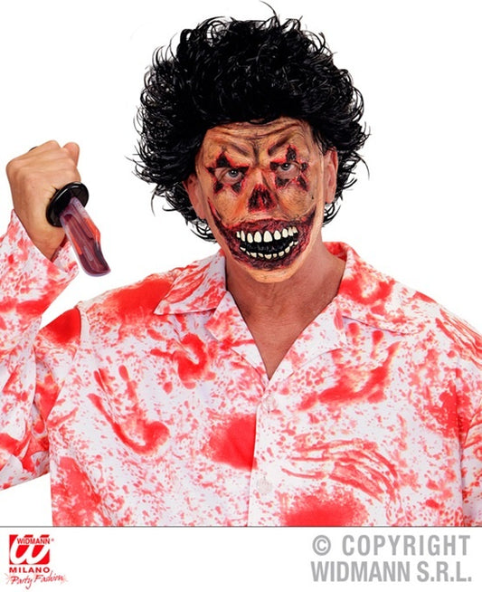 Horror Clownmaske mit realistischer Gestaltung und verstellbarem Band