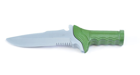 Messer Kunstoff Messer ca 21 cm vorwiegend grün