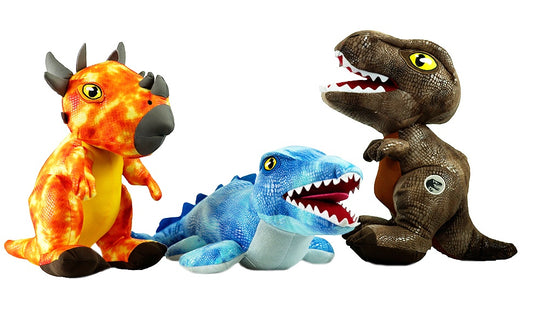 Jurassic World Saurier ca 31-42 cm überwiegend orange , braun ist z zt nicht lieferbar