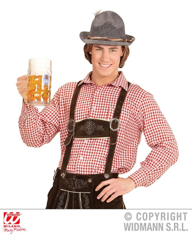 Hemd rot-weiß kariert Größe M