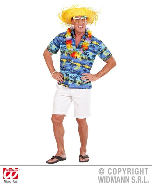 Hawaiihemd Palmenmuster in Größe XL für Herren