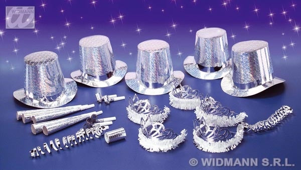 Partyset Las Vegas Silber für 10 Personen – Elegant und Festlich