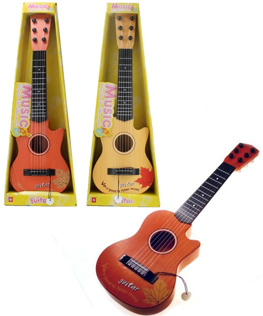 Gitarre braun mit 6 Saiten in Box ca 55 cm nur noch in braun lieferbar