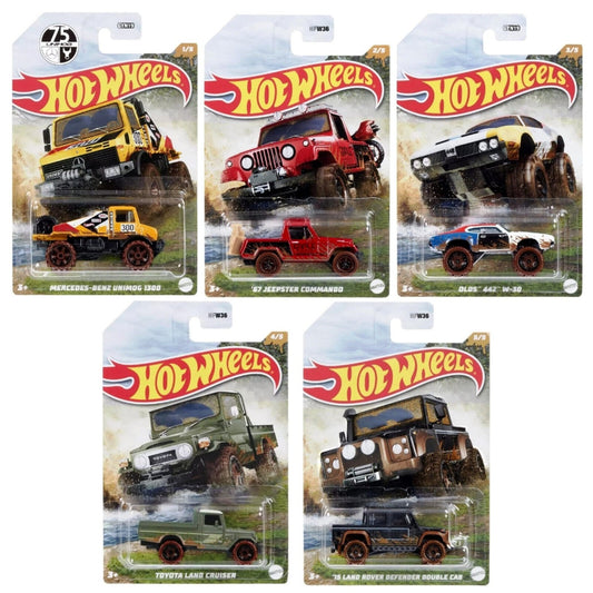 Mattel Hot Wheels sortierte Fahrzeuge, Mud Runner mehrfach sortiert,