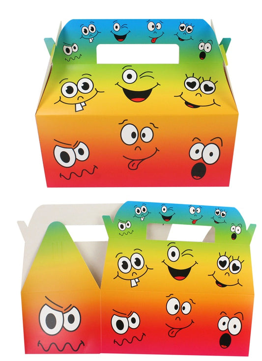 Geschenkbox Menübox Smilies 23,5x12,5x20cm, dekorativ und praktisch