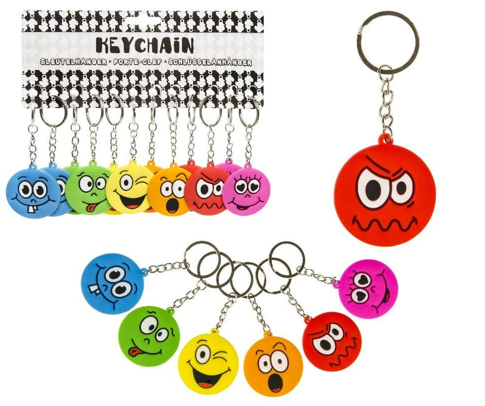 Emoticon Gesicht an Schlüsselanhänger ca 45mm