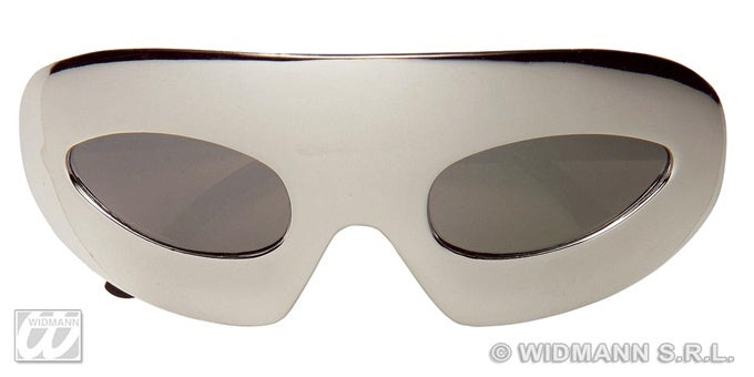 Brille - metallic silber UV 400 Protection