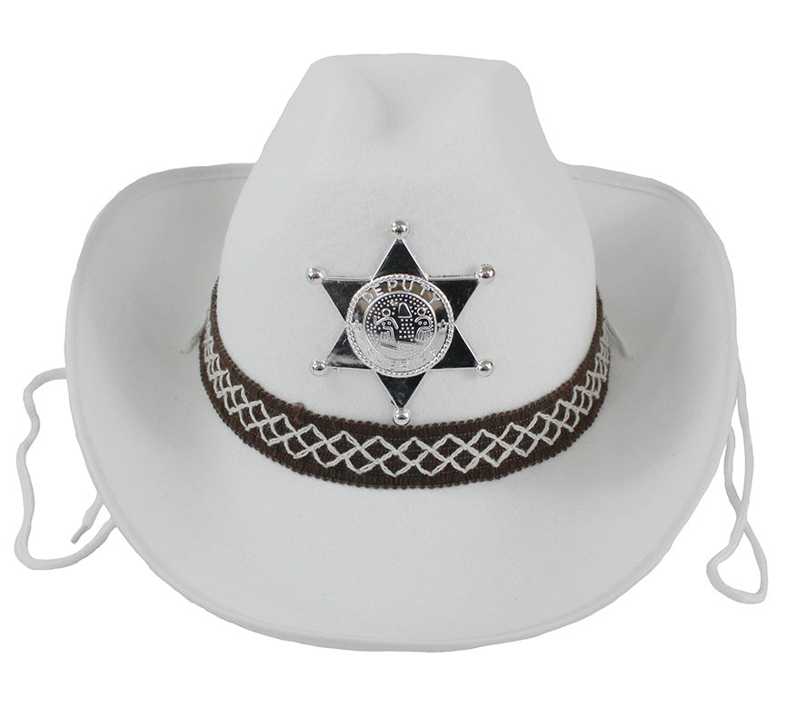 Cowboyhut für Kinder weiß