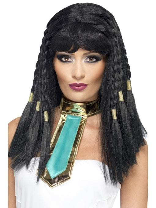 Perücke Cleopatra, 26x16x5 cm, ideal für Kostümpartys