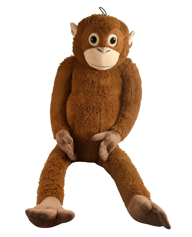 Affe Plüschtier 130 cm - Weich, Kuschelig, Ideal zum Spielen