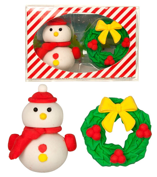Radierer Wintertime 2er Set in Schachtel ca 7x4,5x2,5cm Preis für 1 Set