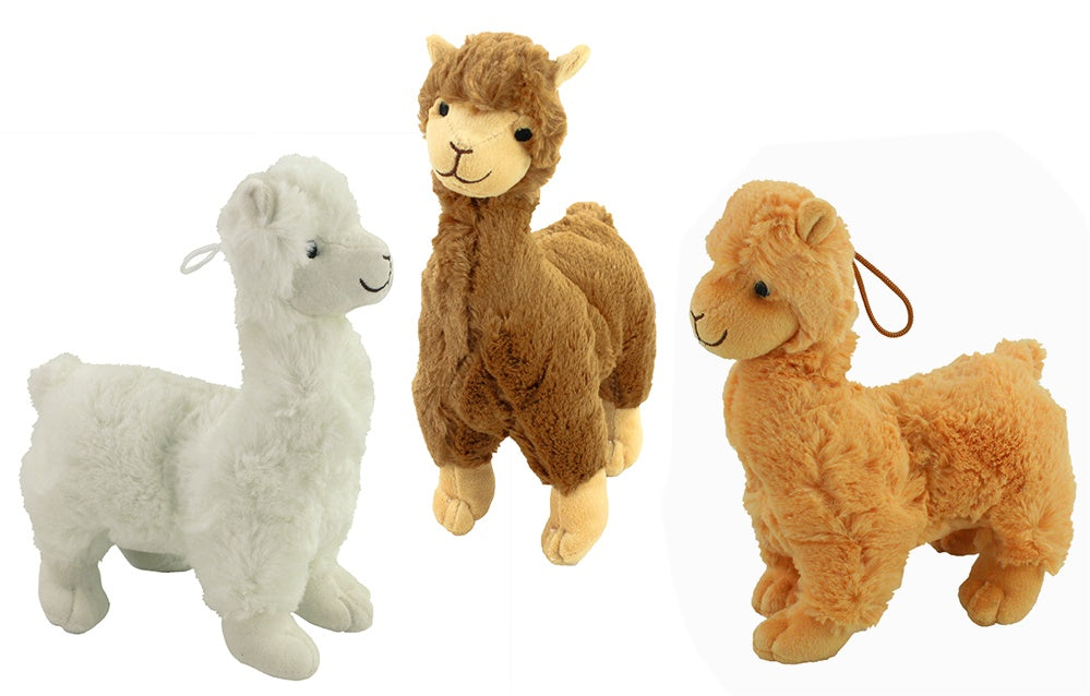Alpaka Lama - 3 Farben sortiert, ca. 25 cm, plüschig weich