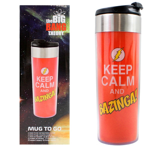 The Big Bang Theory Coffee To Go Becher ca 400 ml 'Keep Calm and Bazinga'