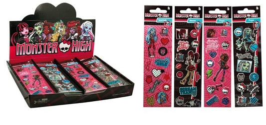 Monster High Sticker - 4 fach sortiert - Bogen ca 16x5cm von Mattel