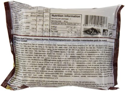 Instant Nudeln mit Rindgeschmack - 1 x 60g