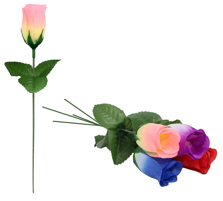 Rosenknospe farbig sortiert ca 18,5 cm