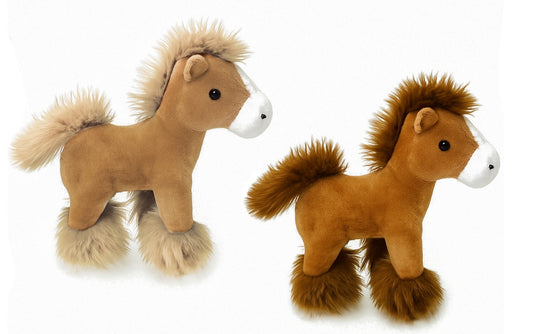 Pferd 2-farbig sortiert, ca. 19 cm, hochwertiges Spielzeug