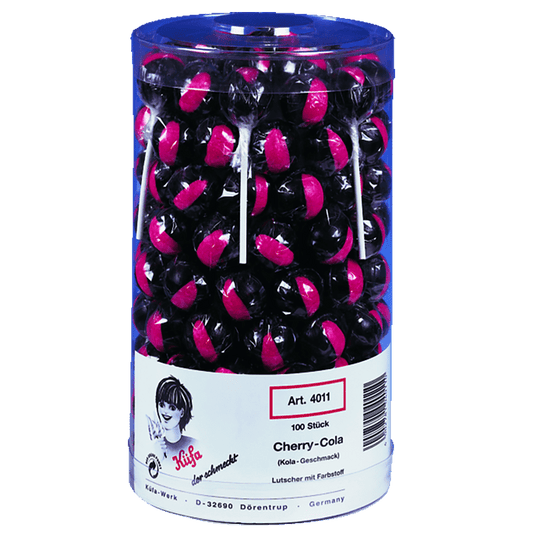 Küfa  Cherry Cola Lolly  100 Stück in der Dose