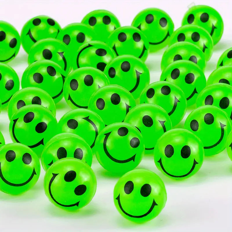 36 Stück Glow In The Dark Smile Face Hüpfbälle