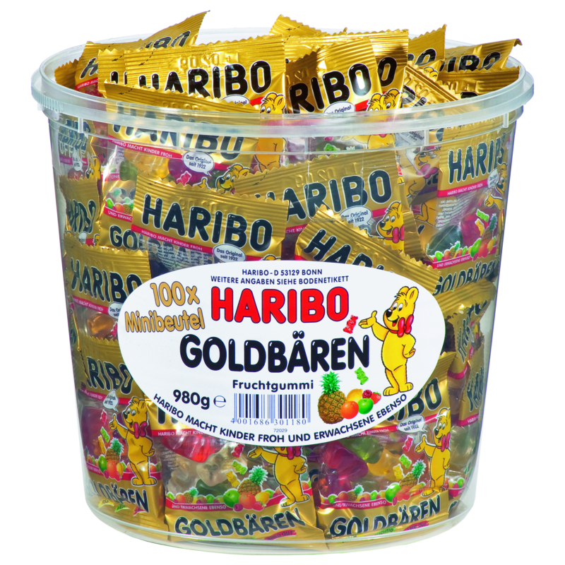 Haribo  Goldbären Minis  100 Beutel in der Dose
