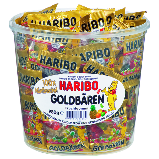 Haribo  Goldbären Minis  100 Beutel in der Dose