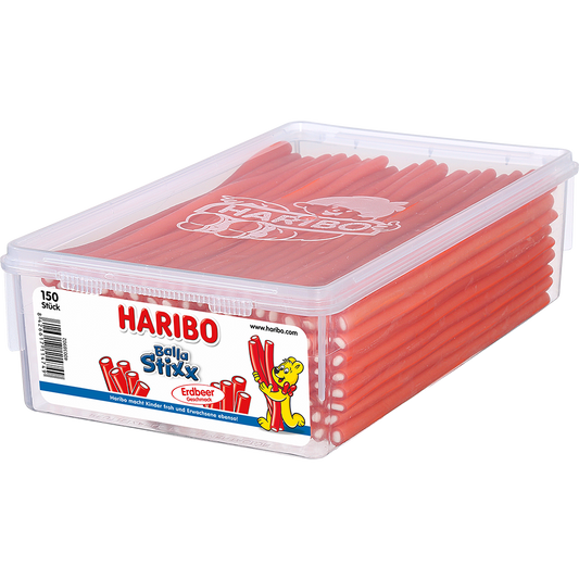 Haribo  Balla Stixx Erdbeer  150 Stück in der Dose