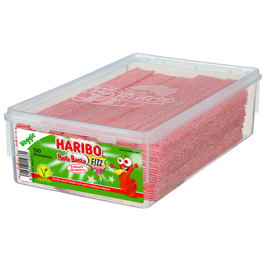 Haribo  Pasta Basta Erdbeere  150 Stück in der Dose