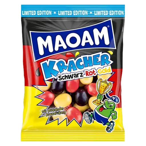 Maoam Kracher Schwarz Rot Gold 200g