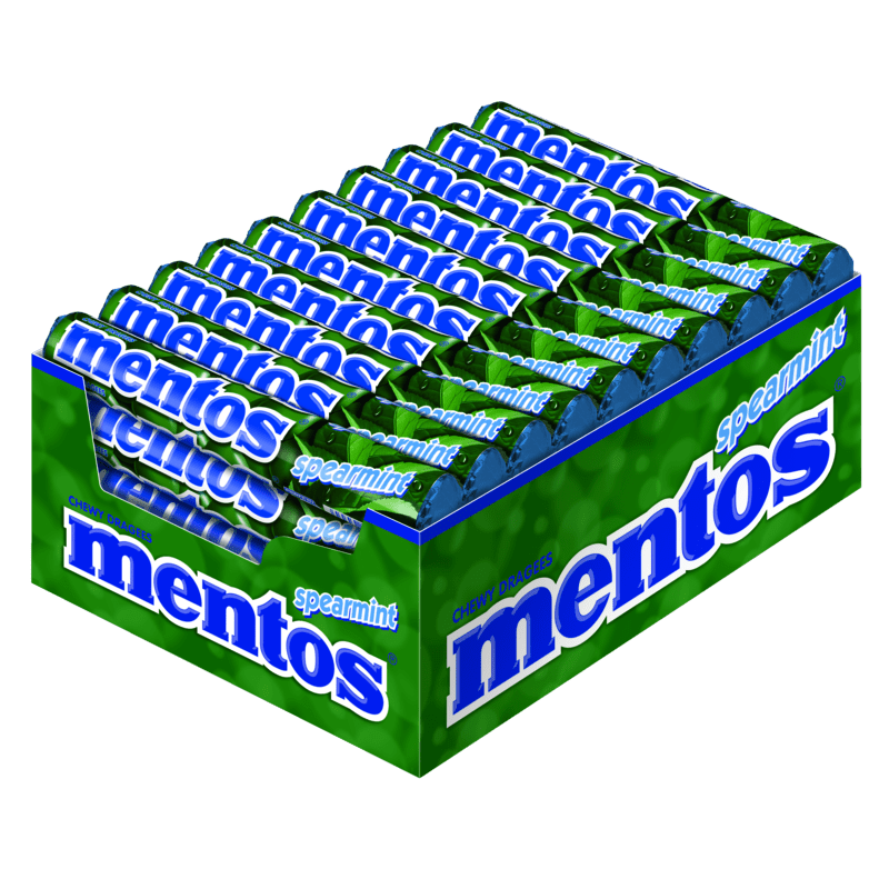 Mentos  Spearmint  40 Stück im Karton