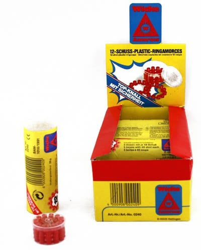 Ringamorces - 12 Schuss 1 Rolle mit 5 Dosen a 48 Schuss=240 Schuss