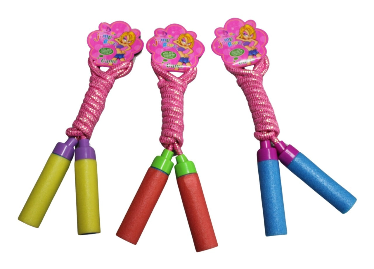 Springseil ca 215 cm mit 3 farbig sortiert