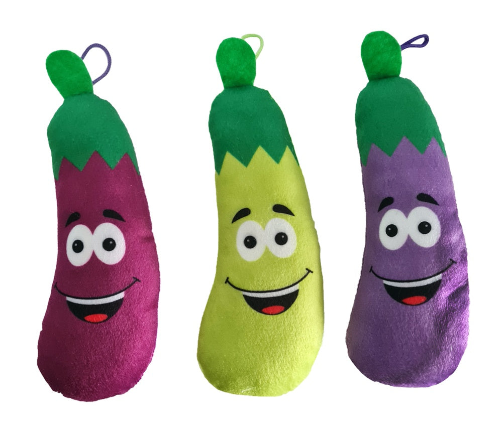 Aubergine 3 Farben sortiert ca 19 cm