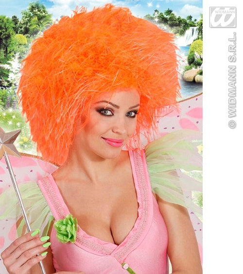 Perücke - Fairy - Fee neon orange