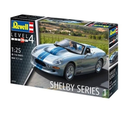 Modellbausatz Shelby Series 1, 1:24, Detailgetreu, Kunststoffteile