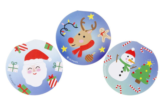 Notizbuch Weihnachtsmotive Ø ca 8 cm