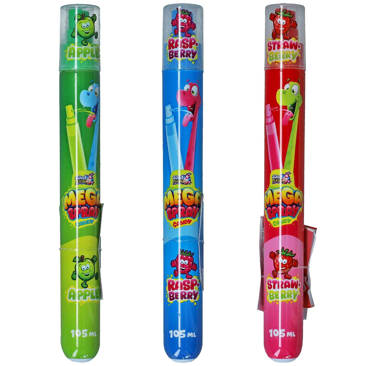 Alex Sweets GmbH Sweet Flash Mega Candy Spray XXL – 1 Stück | 105 ml MHD: 11.2028