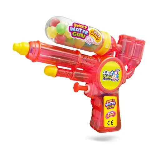 Alex Sweets GmbH Sweet Flash Wasserpistole mit Jellybeans – 12 Stück im Karton