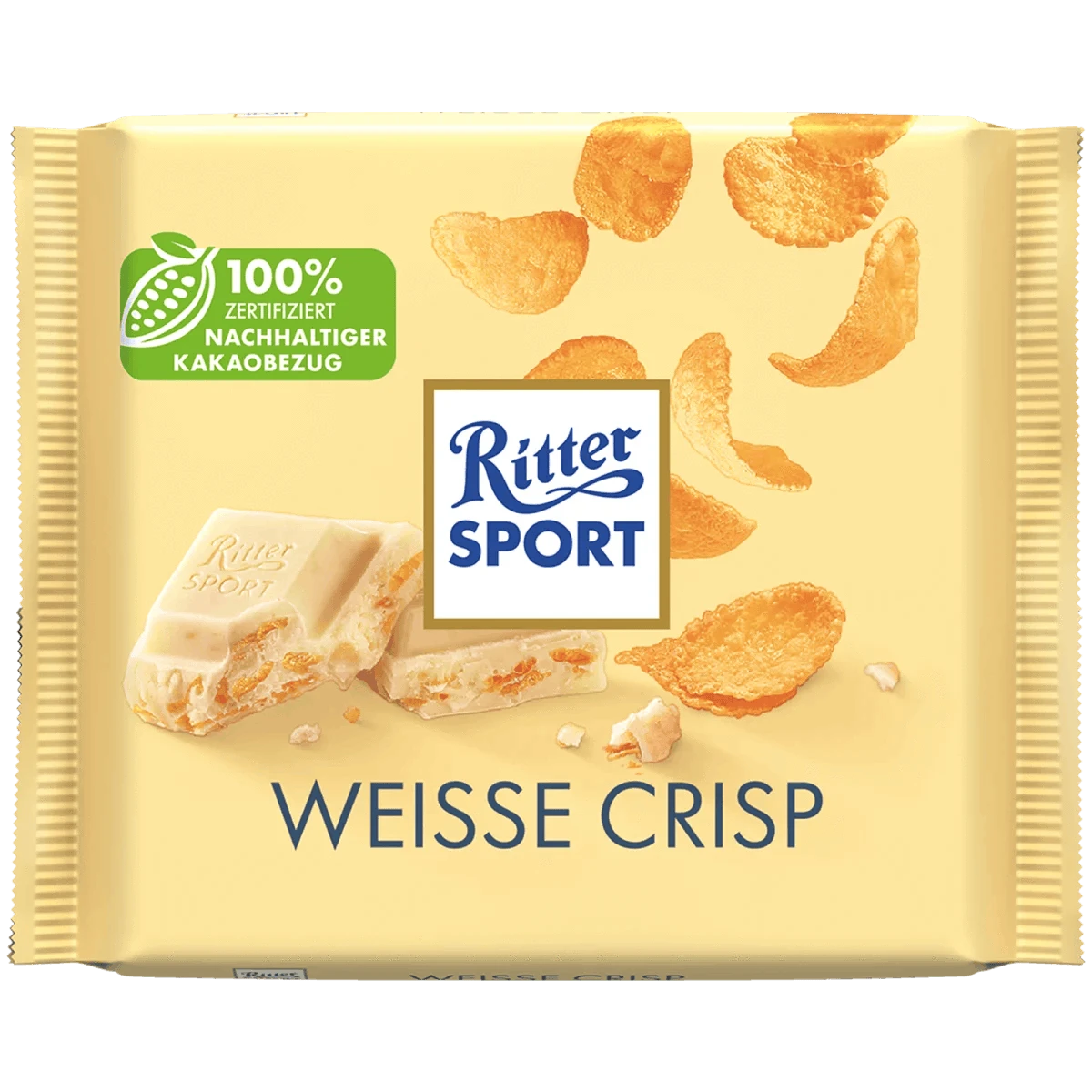 Alfred Ritter GmbH & Co. KG Weiß + Crisp Schokoladen-Tafel 100g