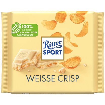 Alfred Ritter GmbH & Co. KG Weiß + Crisp Schokoladen-Tafel 100g