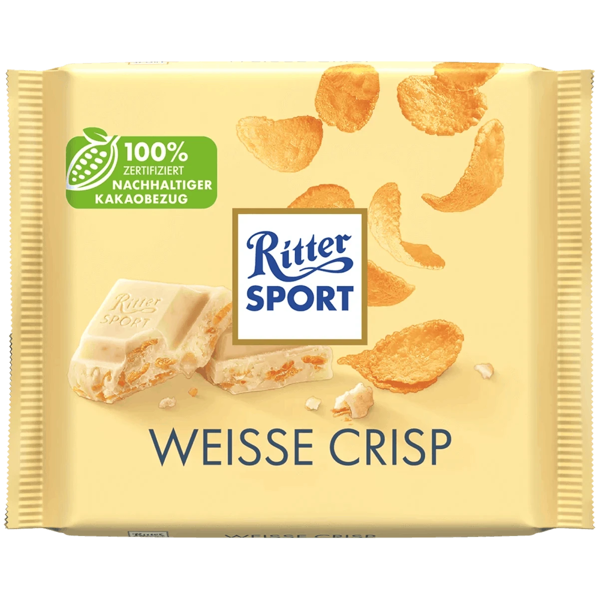 Alfred Ritter GmbH & Co. KG Weiß + Crisp Schokoladen-Tafel 100g - Unterwegs in unser Lager