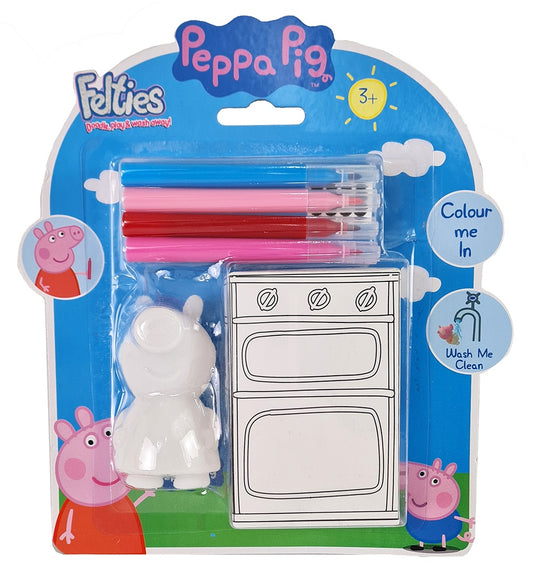 Peppa Pig Felties sortiert Figur zum bemalen in Blisterpack mehrfach sortiert