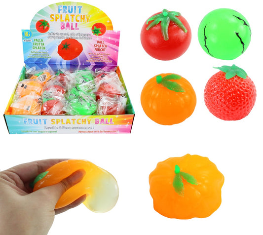 Wasser Schleim Ball Obst & Gemüse 4-fach sortiert, ca. 6 cm
