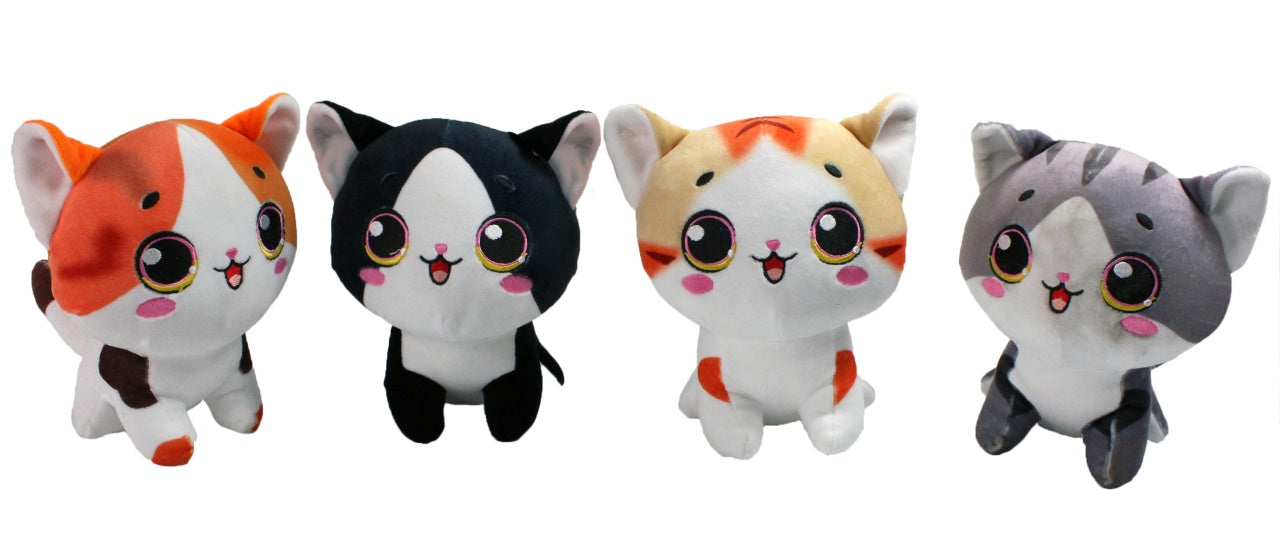 Katze 4-fach sortiert, ca. 20 cm, vielseitig und hochwertig