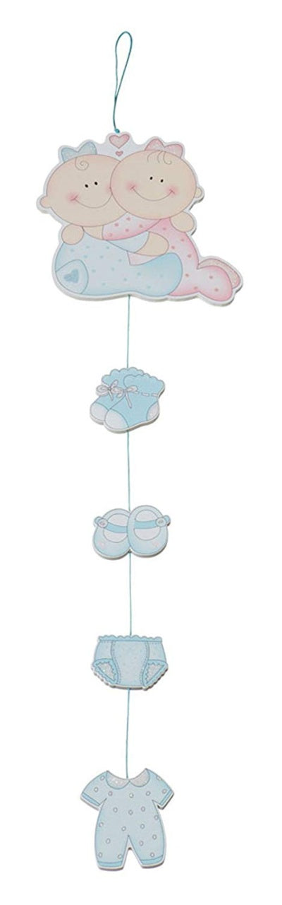 Bieco Holz Dekohänger blau - ca 60cm