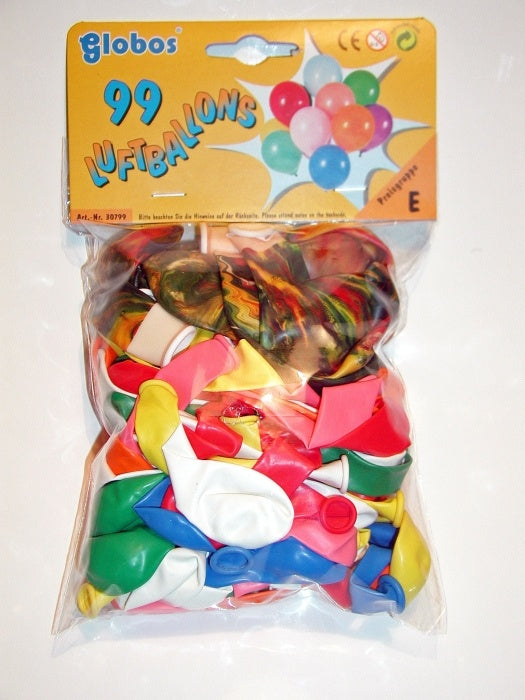 Beutel mit 99 sortierten Ballons