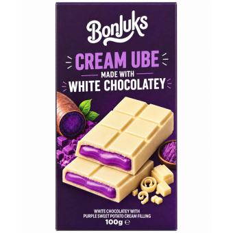 Bonjuks Bonjuks Ube White Chocolatey 100g